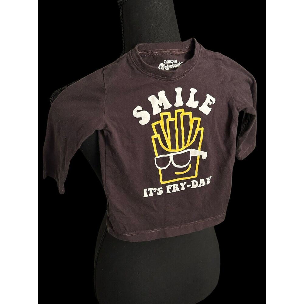 Toddler T-Shirt 18M Oshkosh Originals, "Smile It's Fry-Day"